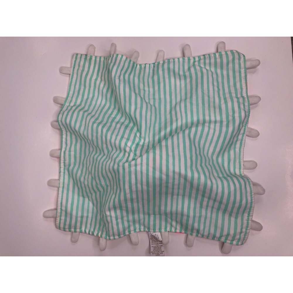 Oh Joy! Bird Baby Security Blanket Lovey One Size White Neon Geometric Confetti - Picture 5 of 5